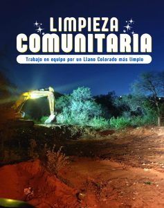 TRABAJO EN EQUIPO POR UN LLANO COLORADO MÁS LIMPIO