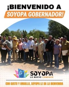 VISITA DEL GOBERNADOR ALFONSO DURAZO EN EL MUNICIPIO